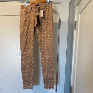BEBE NWT  mini dot icon SKINNY jeans